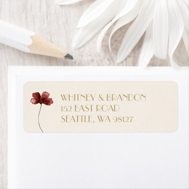 Sedona Flower Return Address Label (Insitu)