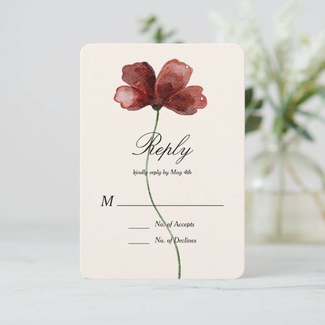 Sedona Garden RSVP Card (Standing Front)