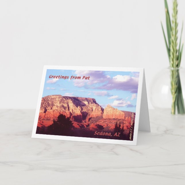 Sedona 'Greetings from Pat' Card (Front)