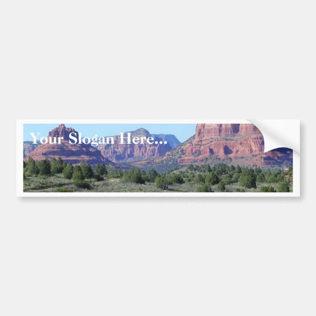 Sedona Mountains Bumper Sticker (Front)