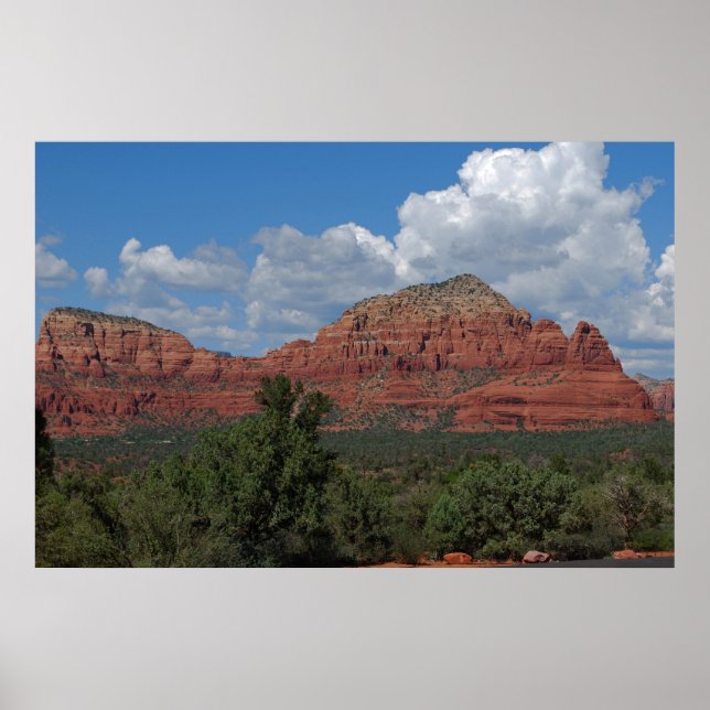 Sedona Red Rock Mountain 082 Poster (Front)