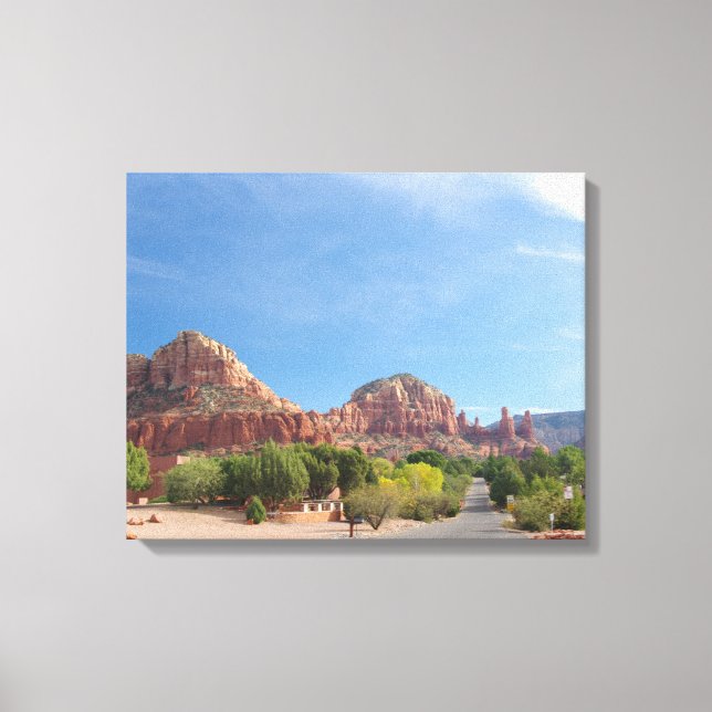 Sedona Red rocks Canvas Print (Front)