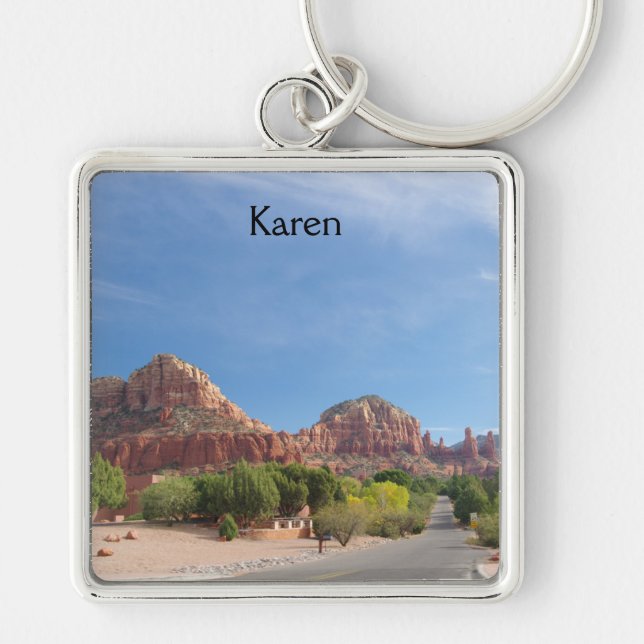 Sedona Red rocks Key Ring (Front)