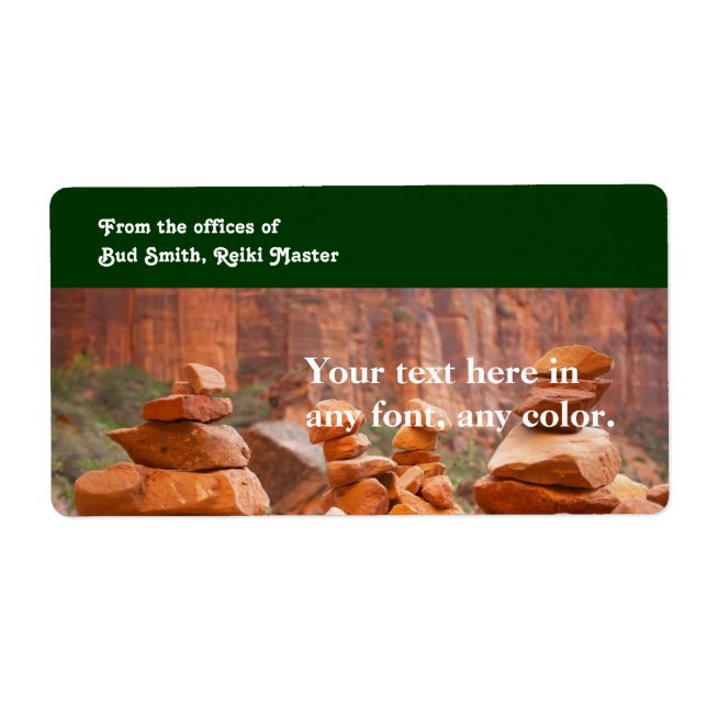 Sedona Red Rocks Label (Front)
