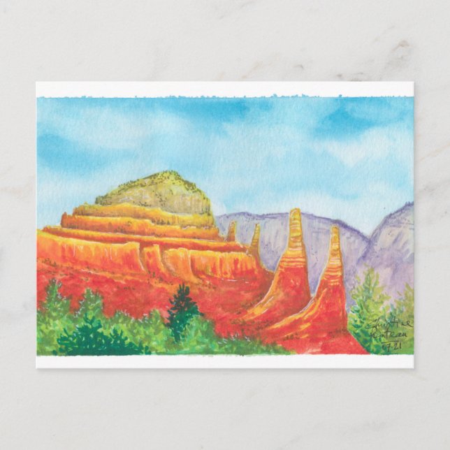 Sedona Rocks Postcard (Front)