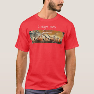 Sedona Skyline Red Rock Lover Art T-Shirt