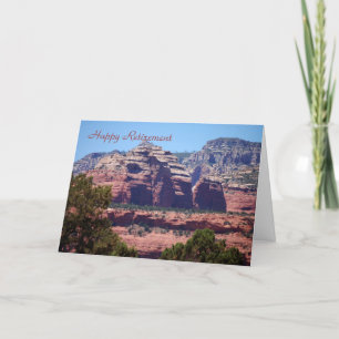 Sedona View, Happy Retirement Holiday Card