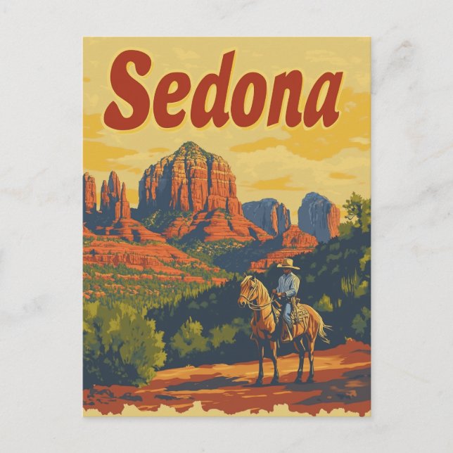 Sedona vintage postcard (Front)