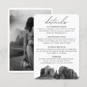 Sedona Wedding Details Enclosure Card