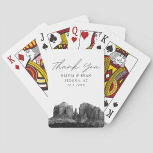 Sedona Wedding Favour Custom Thank You Favour Playing Cards
