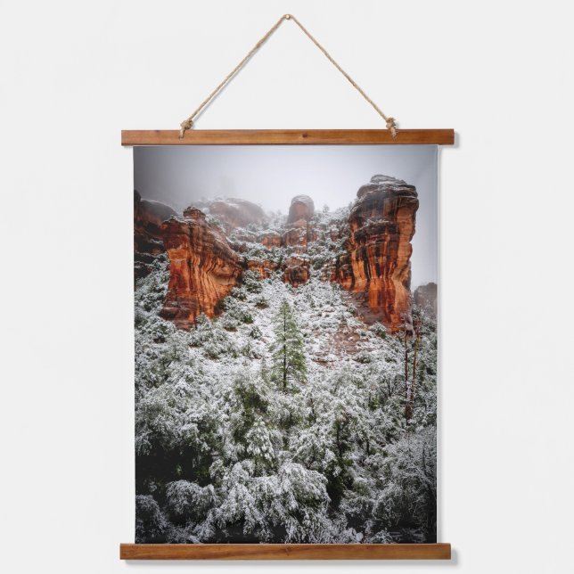 Sedona Winter Canyons Hanging Tapestry (Front)