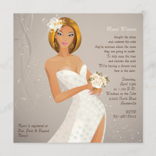 Seductive Bride - Bridal Shower Invitation