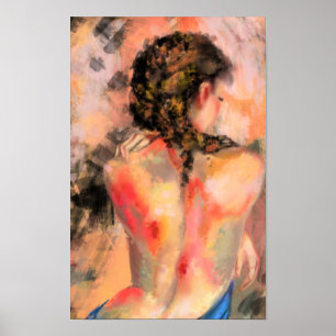 Seductive Lady Woman Body Poster Art - Painting