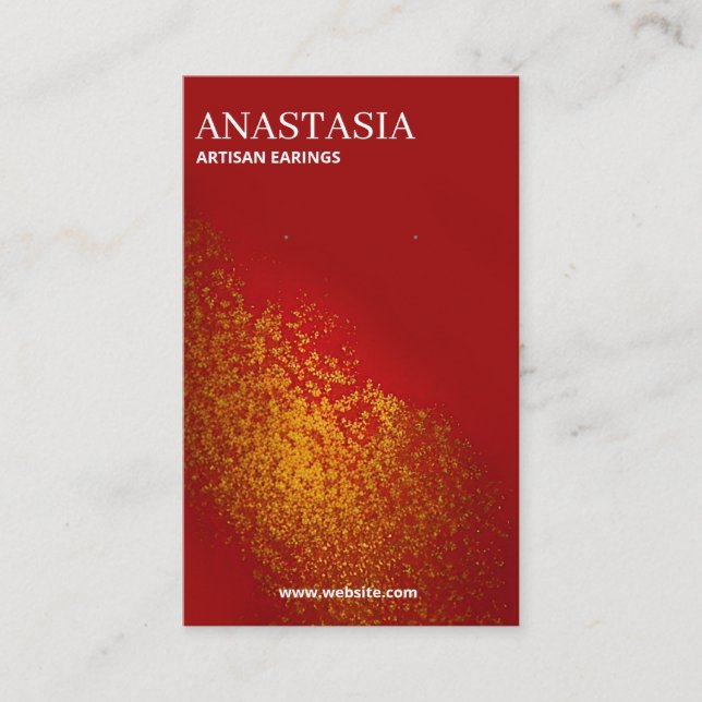 Seductive Red Earring Display Cards (Front)