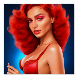 Seductive Women With Elegance:  Poster