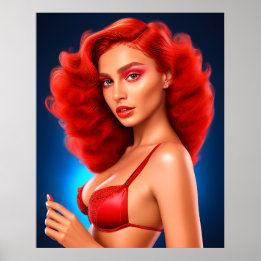 Seductive Women With Elegance:  Poster