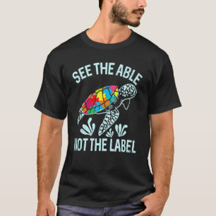 See Able Not Label Turtle Autism Awareness T-Shirt