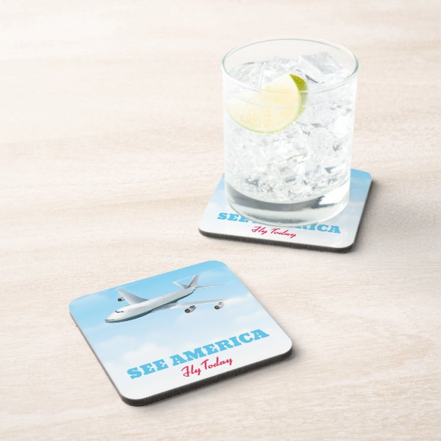 See America - Fly today! Coaster (Right Side)