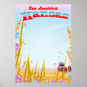 See America! - Kansas Poster