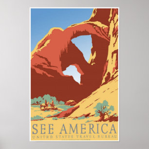 See America Travel Poster