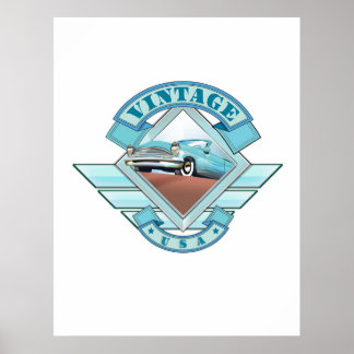 See America Vintage 50's style flight poster