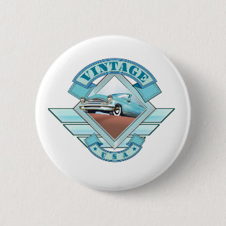 See America Vintage 50's style flight poster 6 Cm Round Badge