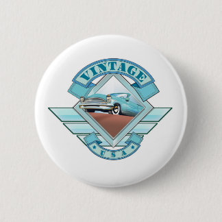 See America Vintage 50's style flight poster 6 Cm Round Badge