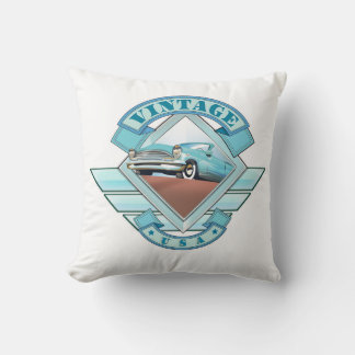 See America Vintage 50's style flight poster Cushion