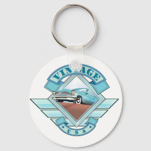 See America Vintage 50's style flight poster Key Ring