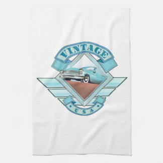 See America Vintage 50's style flight poster Tea Towel