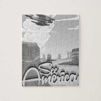 See America Vintage Cartoon Jigsaw Puzzle