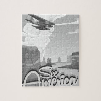 See America Vintage Cartoon Jigsaw Puzzle