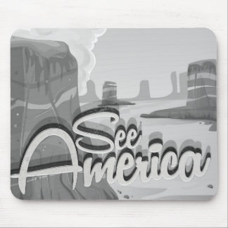 See America Vintage Cartoon Mouse Mat