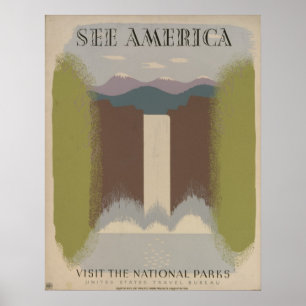 See America: Visit the National Parks Poster