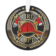 See Back - Firefighter Acrylic Ornament
