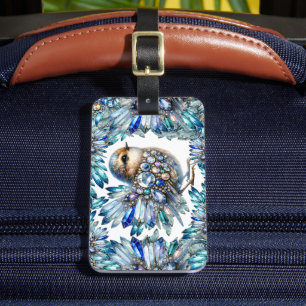 See Back - Precious Bling Birds Theme Luggage Tag