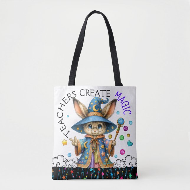 See Back - Version 2 - Customised Teacher Tote Bag (Front)