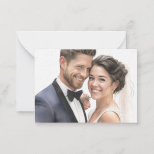 See Back - Wedding Card