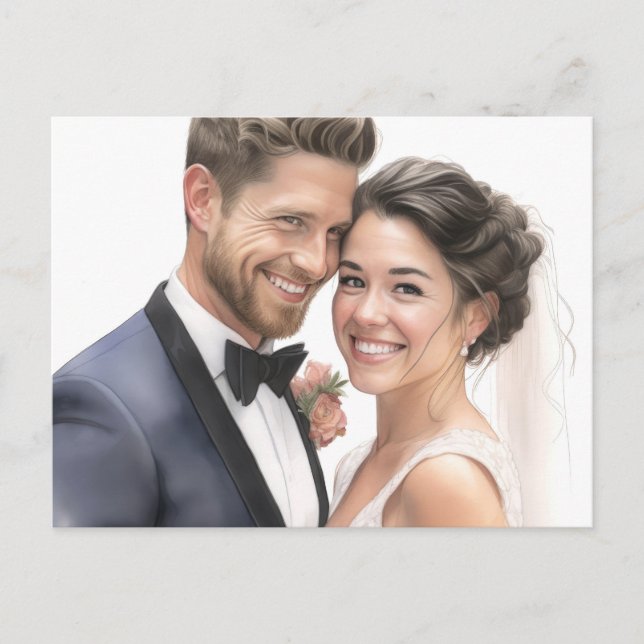 See Back - Wedding  Postcard (Front)