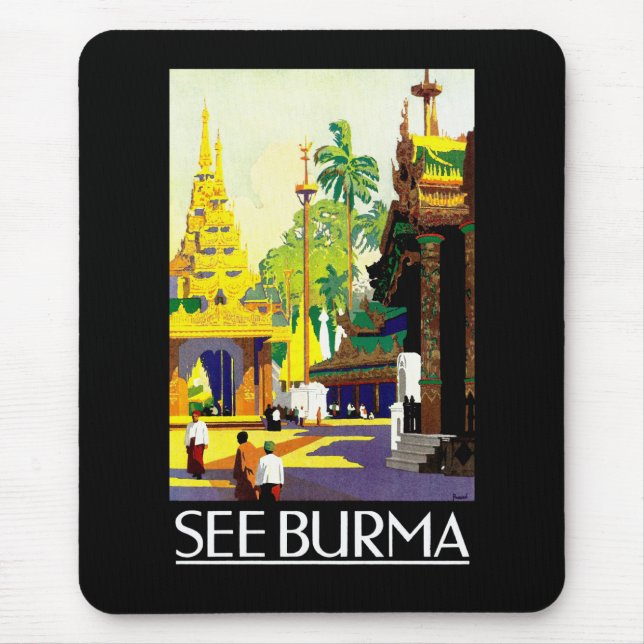 See Burma Mouse Mat (Front)