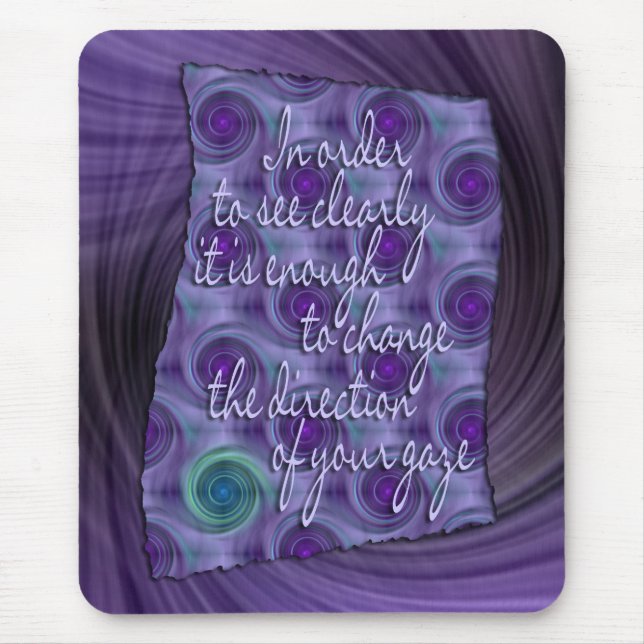 see Clearly - wisdom Mouse Mat (Front)