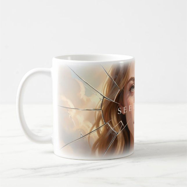 👁️ See Deeper Shattered Glass Ceramic Mug (Left)