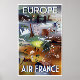 SEE EUROPE 1948 POSTER