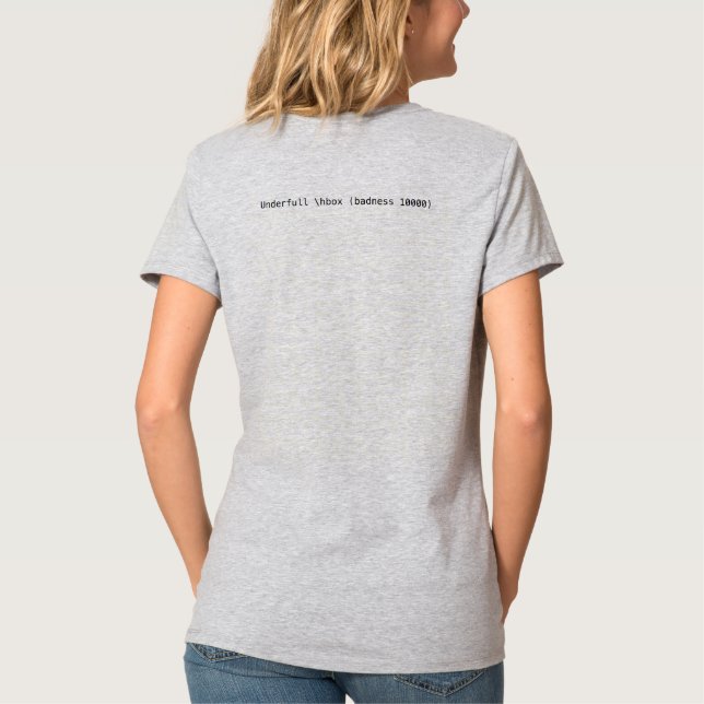 (see Figure ??) front and back T-Shirt (Back)