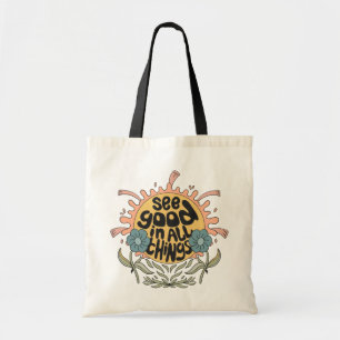See Good in all Things Hippie Graphic Tote Bag