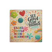 See Good in All Things Retro Magnet