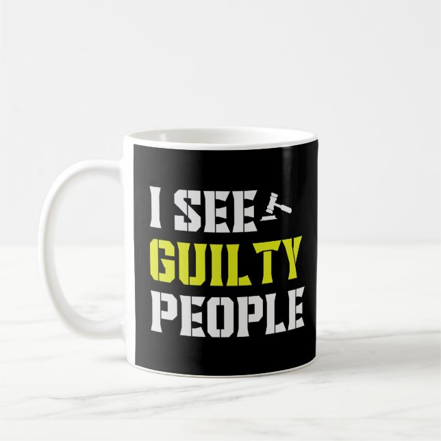 See Guilty People Correctional Officer  Coffee Mug (Left)
