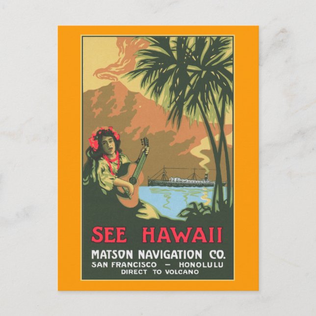 See Hawaii Postcard (Front)