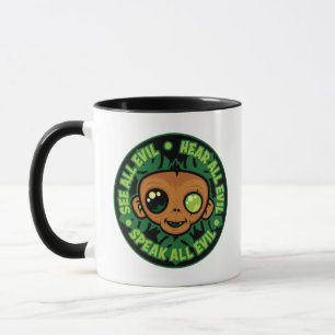 See, Hear and Speak All Evil Monkey Mug