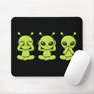 See, Hear, Speak No Evil Mouse Mat